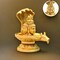 Brass Shiva Lingam Tripindi Shivling with Sheshnag for Hindu Festive Pooja Maha Shivratri Indian Puja Home Temple Mandir Decor - Lord Shiva Om Sculpture (5.5 Inch)